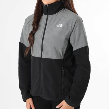 The North Face - Veste Zippée Femme Polaire Glacier A8DZY Noir Gris