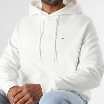 Tommy Jeans - Sweat Capuche Flag 0742 Blanc