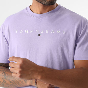 Tommy Jeans - Tee Shirt Linear Logo 0744 Violet