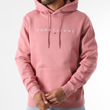 Tommy Jeans - Sweat Capuche Linear Logo 0746 Rose