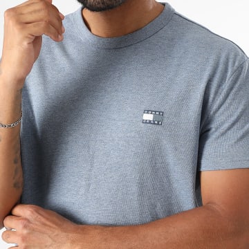 Tommy Jeans - Tee Shirt Badge 0322 Bleu Chiné