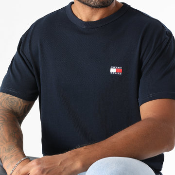 Tommy Jeans - Tee Shirt Badge 0322 Bleu Marine