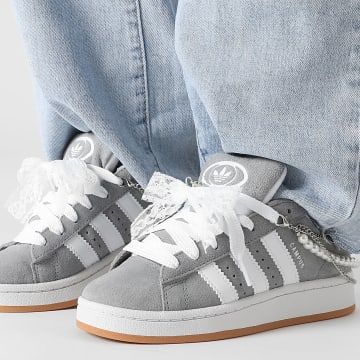 Adidas Originals - Sneakers donna Campus 00s HQ6507 Grey Three Footwear White x Superlaced SuperJewels