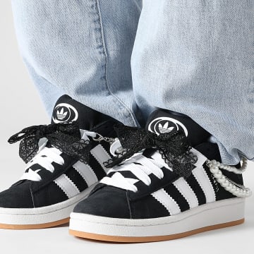 Adidas Originals - Sneakers donna Campus 00s HQ6638 Core Black Footwear White x Superlaced SuperJewels