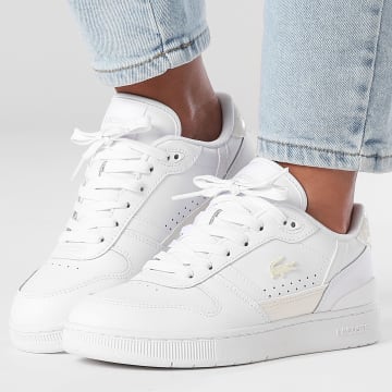Lacoste - Baskets Femme T-Clip Set 225 White Off White