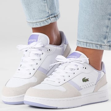 Lacoste - Baskets Femme T-Clip Set 225 White Light Purple