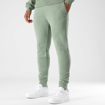 Lacoste - Pantalon Jogging Logo Brodé Crocodile Vert Clair
