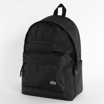 Lacoste - Sac A Dos Logo Brodé Crocodile Noir