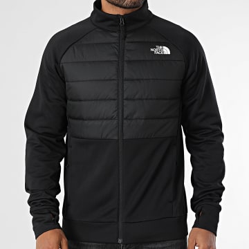 The North Face - Chaqueta con cremallera Reaxion 2.0 Fleece Hybrid A8DVX Negro