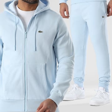 Lacoste - Ensemble De Survetement Logo Brodé Crocodile Bleu Clair