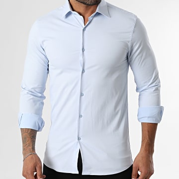 Mackten - 321 Camisa de manga larga Azul claro