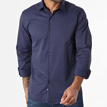 Mackten - Camisa Manga Larga 323 Azul Marino