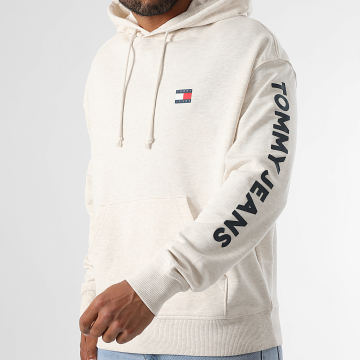 Tommy Jeans - Sweat Capuche New Classics 1834 Beige Chiné