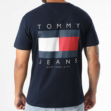 Tommy Jeans - Tee Shirt Flag Graphic Back Print 1910 Bleu Marine
