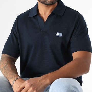 Tommy Jeans - Polo Manches Courtes Skipper Collar 1657 Bleu Marine