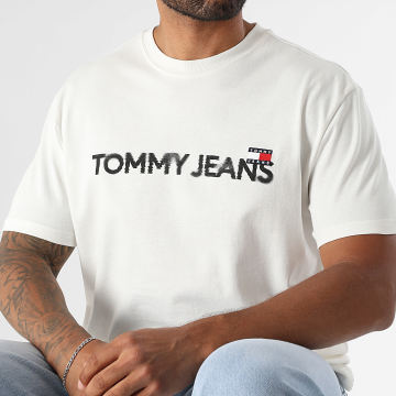 Tommy Jeans - Tee Shirt Badge Play 1585 Blanc
