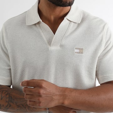 Tommy Jeans - Polo Manches Courtes Skipper Collar 1657 Beige