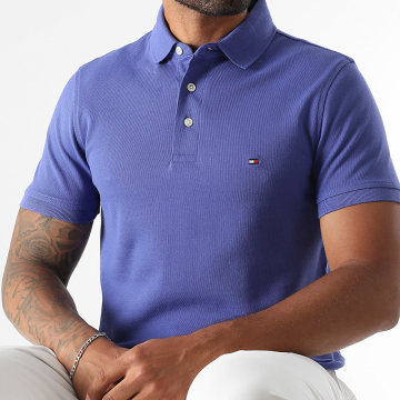 Tommy Hilfiger - Polo Manches Courtes Slim 1985 7771 Bleu Roi
