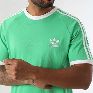 Adidas Originals - Tee Shirt A Bandes 3 Stripes KA5058 Vert Clair