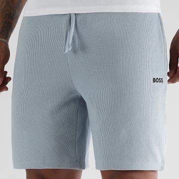 BOSS - Short Jogging Waffle 50535884 Bleu Clair