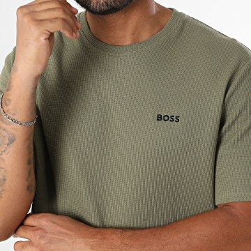 BOSS - Waffle Tee Shirt 50535891 Verde caqui