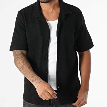 KZR - 234 Shirt met korte mouwen en structuur Zwart