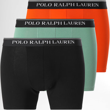Polo Ralph Lauren - Juego De 3 Boxers Negro Verde Claro Naranja