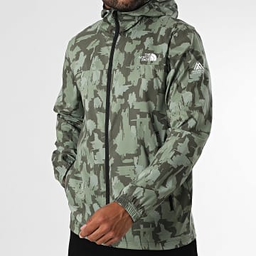 The North Face - Coupe-Vent Capuche Hooded Wind A89WV Vert Clair Vert Kaki