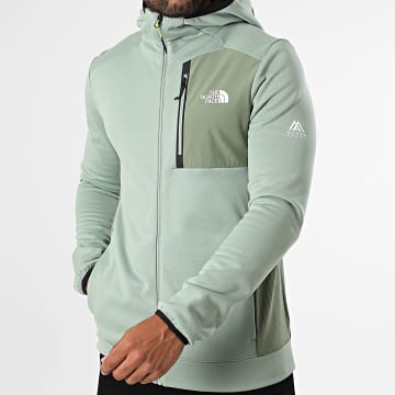 The North Face - Sweat Capuche Zippé A8DY7 Vert Clair