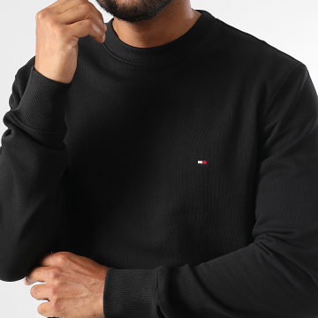 Tommy Hilfiger - Sudadera Essential Terry de cuello redondo 7237 Negro