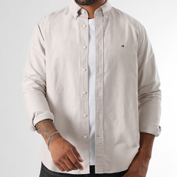 Tommy Hilfiger - Camisa Manga Larga Regular Fit Heritage Oxford Solid 1250 Beige