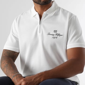 Tommy Hilfiger - Polo de manga corta Mercerized Pique 9550 blanco