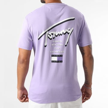 Tommy Jeans - Maglietta viola firmata City 1934