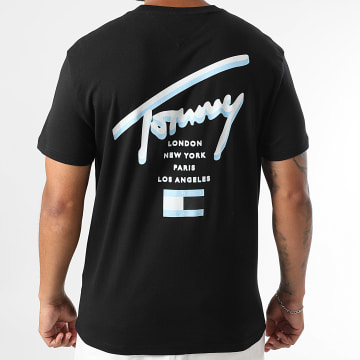 Tommy Jeans - City 1934 Signature Tee Shirt Negro