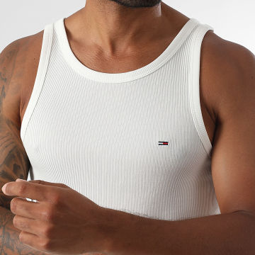 Tommy Jeans - Slim Classic Flag Camiseta de tirantes 1927 Blanco