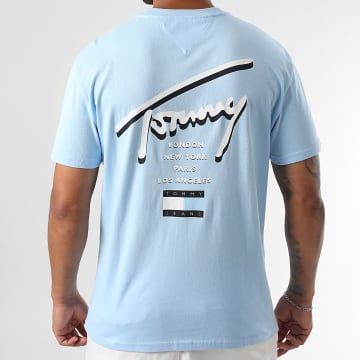 Tommy Jeans - City 1934 Signature Tee Shirt Azul claro