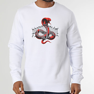 Vald - Sudadera cuello redondo serpiente Blanco