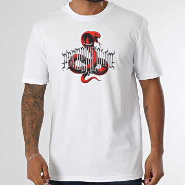 Vald - Camiseta blanca oversize de serpiente