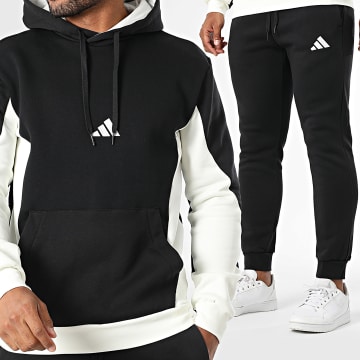 Adidas Sportswear - Ensemble De Survetement KB5264 Noir Beige Clair