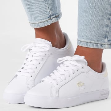 Lacoste - Baskets Femme Powercourt 225 White Off White