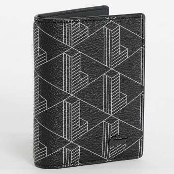 Lacoste - Porte-cartes En Simili Cuir The Blend Noir