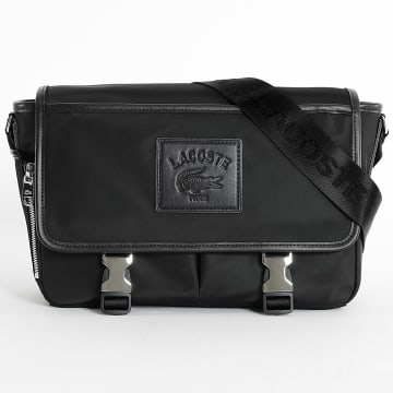 Lacoste - Sacoche Patch Crocodile Noir