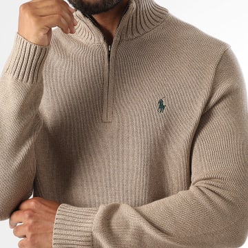 Polo Ralph Lauren - Jersey beige con cremallera Original Player