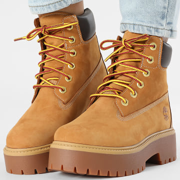 Timberland - Botas Mujer Calle Piedra 6 Pulgadas Encaje Impermeable A5RJD Trigo