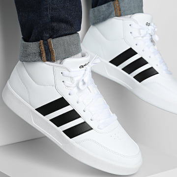 Adidas Sportkleding - Breaknet Mid JQ5484 Schoenen Wit Kern Zwart Hi-Top Sneakers