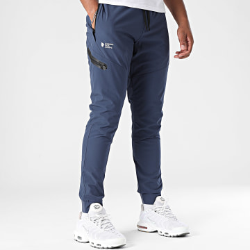 Comme Des Loups - Pantalón de chándal azul marino reflectante Wolf Tech