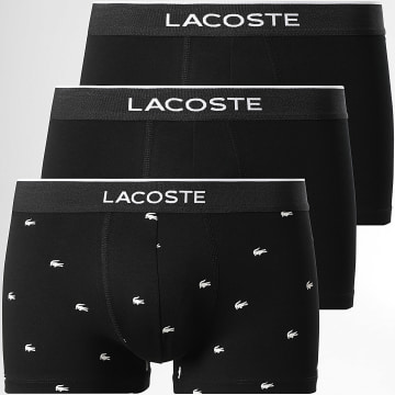 Lacoste - Lot De 3 Boxers Classic Noir