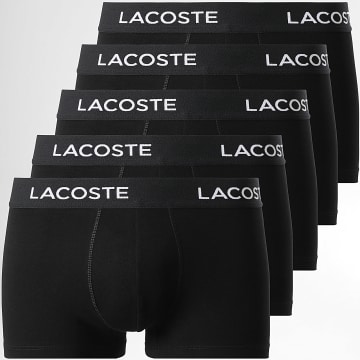 Lacoste - Lot De 5 Boxers Classic Noir