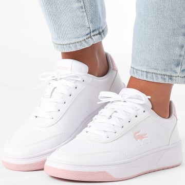 Lacoste - Baskets Femme Court Pro 225 White Light Pink