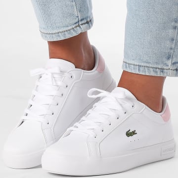 Lacoste - Baskets Femme Powercourt 225 White Light Pink